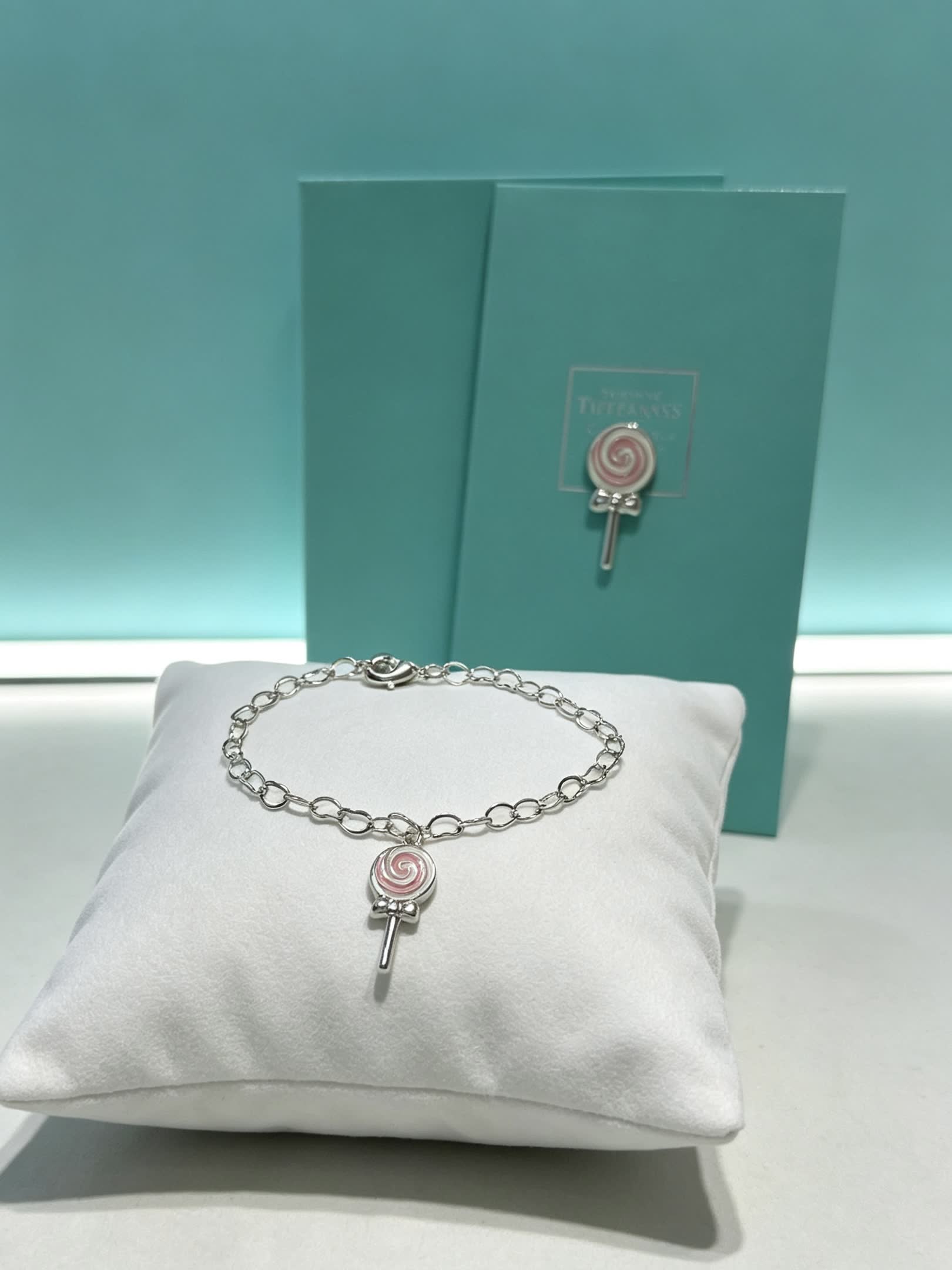 Tiffany & Co. Silver Lollipop Charm Bracelet